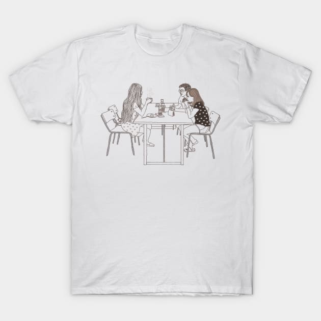 Coffee with Friends T-Shirt by Hello Earthling